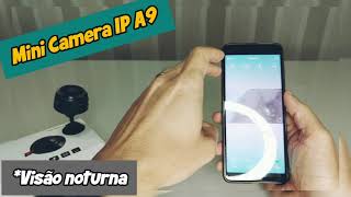 Mini Camera Espiã IP A9 Wifi com Visão Noturna Segurança e monitoramento [upl. by Nivan]