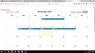 CRUD Event with FullCalendar in Spring MVC Framework and Hibernate [upl. by Odab484]