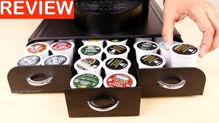 Mind Reader Anchor Triple Drawer Single Serve Coffee Pod Holder Review [upl. by Carlen65]