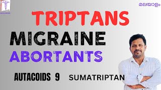 Sumatriptan Malayalam Triptans Antimigraine drugs Malayalam Pharmacology antimigraine drug Malayalam [upl. by Aken974]