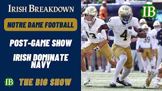 Notre Dame PostGame Show  Irish Dominate Navy [upl. by Linda]