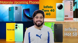 TechTales34 Motorola Upcoming Phones  Infinix Zero 40 4G  Infinix Hot 50  Realme Note 60 [upl. by Pantin497]