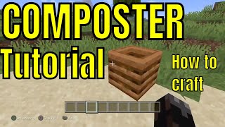 How to Make a Composter in Minecraft [upl. by Sunderland]