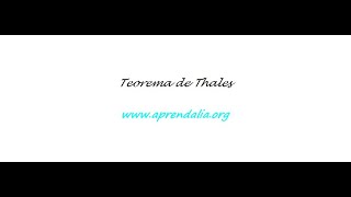 Teorema de Thales [upl. by Sherye999]