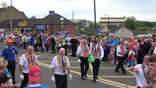 Central Scottish 12th Full Parade 4K  Larkhall  080723 4K [upl. by Stuppy]