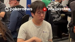 ❓What would you do❓facing a MASSIVE OVERBET on Day 2 in the pokerstars NAPT Main Event [upl. by Dogs]