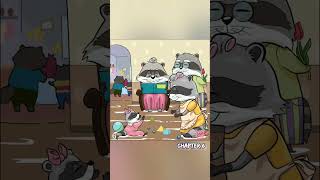 Special Day  Chapter 6 shortvideo shorts fun enjoy raccoon family colors happycolor games [upl. by Aika453]