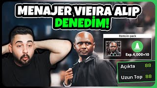 MENAJER VIEIRA SATIN ALDIM hem UZUN TOP hem AÇIKTA DENEDİM ALINIR MI eFootball Mobile 2025 [upl. by Binette785]