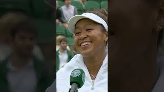 A fan’s support helped Naomi Osaka stay positive through her 1st round match at Wimbledon 🙌 shorts [upl. by Marco]