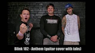 Blink 182  Anthem Guitar cover with tabs [upl. by Malissia787]