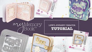 My Memory Book Tutorial  Lifes Journey Without Spine  With Jodie Johnson [upl. by Annyrb]