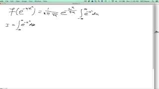 45Fourier transform of a Gaussian [upl. by Otreblide]