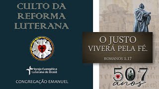 CULTO DA REFORMA LUTERANA  IELB JARAGUÁ DO SULCENTRO 021124 [upl. by Proudman]