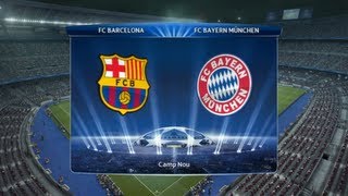 FC Barcelone  Bayern Munich PES 2013  C1 League DemiFinale  Retour  CPU Vs CPU [upl. by Fitzsimmons]