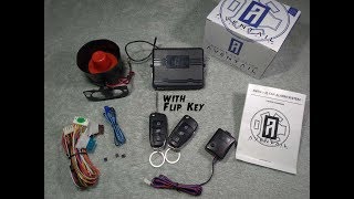 Car Keyless Entry System with Alarm and Flip Key  Aventail Auto Security System [upl. by Holey704]