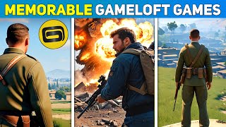 Top 10 Gameloft GREATEST of all time Games for Android [upl. by Gnaoh628]