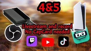 How to LivestreamRecord PS4 or PS5 without a capture card On ChromebookDesktopMac 2024 [upl. by Itsirk]