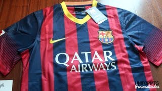 Barcelona 1314 Playera Local La Liga BBVA [upl. by Aihtebat879]