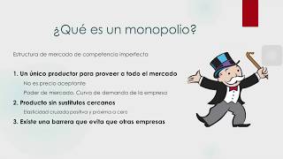 26 ¿Qué es un monopolio Características y ejemplo [upl. by Kimble]