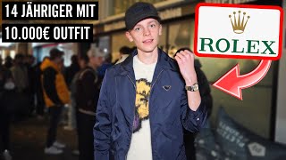 14 JÄHRIGER mit 10000€ DESIGNER OUTFIT 😱🔥🛍  WIE VIEL IST DEIN OUTFIT WERT  MAHAN [upl. by Gorman]