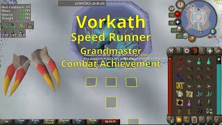 OSRS  Vorkath Speed Runner  Grandmaster Combat Achievement  Burning Claws Melee Guide [upl. by Cicely]