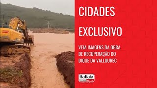 EXCLUSIVO IMAGENS MOSTRAM SITUAÇÃO DO DIQUE DA BARRAGEM DA VALLOUREC QUE TRANSBORDOU [upl. by Giles]