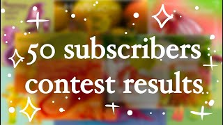 50 subscribers contest results [upl. by Cirda365]