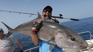 Amberjack 77lbs jigging  Penn Spinfisher V 5500 [upl. by Asamot356]