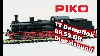 PIKO V069 TT Dampflok BR 55  Modellvorstellung [upl. by Intruok]