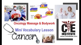 Oncology Massage amp Bodywork Mini Vocabulary Lesson [upl. by Naginarb]