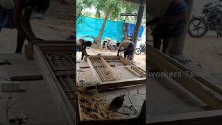 how to main entrance door frame additional food frame attach [upl. by Lareneg648]