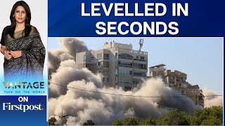 Israeli Strike Flattens Beirut Building To the Ground  Vantage with Palki Sharma [upl. by Jago]