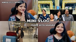 Na first video😁🙈Simple intro prank with nanama తెలుగు vlog💕 Sejal Thota ytviral funny comedy [upl. by Haelhsa826]