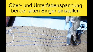 🧵Fadenspannung einstellen Ober und Unterfaden bei Singer [upl. by Nanek]