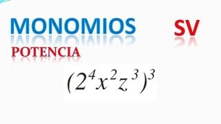 141 Potencia de monomios Ejemplo con 2 variables [upl. by Nataniel184]