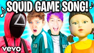 THE SQUID GAME SONG 🎵 Official LankyBox Music Video [upl. by Fagan]