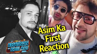 Khatron Ke Khiladi 14 Asim Riaz First Reaction After Being Removed From KKK [upl. by Bradshaw]