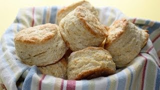 Buttermilk Biscuits from Scratch  Less Fat Easy Recipe [upl. by Einor339]