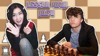 COACHING HAFU FOR POGCHAMPS 2  Hans chess lesson with Hafu [upl. by Meggy]