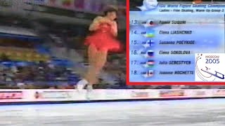 Womens free skate ⛸ 2005 World Moscow 🇷🇺  Group 3 of 4 [upl. by Dionne198]