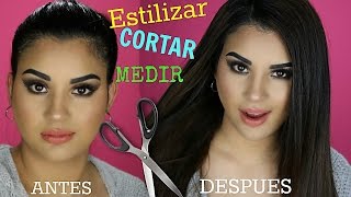 COMO MEDIR CORTAR Y ESTILIZAR EXTENSIONES DE CLIPS PARA EL CABELLO [upl. by Curson]