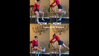 Leg amp Glute Workouts GYM vS HOME [upl. by Maxfield]