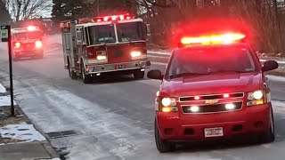 Top 25 Fire Truck Responses of 2018  Best Of Sirens [upl. by Strohben]