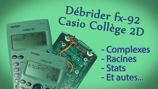 Tuto Débrider Casio fxES92 collège 2D [upl. by Ahilam933]