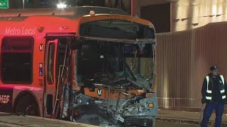 Carjacked bus plows into RitzCarlton hotel [upl. by Carrington]