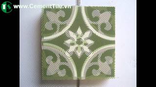 Encaustic cement tile  High quality [upl. by Iborian]