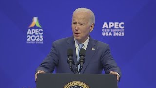 President Biden addresses CEOs at APEC conference [upl. by Esylle689]