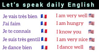 Daily English phrases to learn  Phrases Anglaise quotidienne à apprendre [upl. by Gipson]