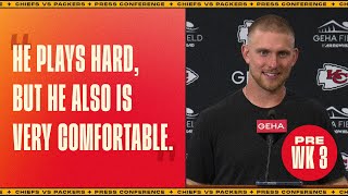 Shane Buechele “He plays hard but he also is very comfortable”  Pre Week 3 Press Conference [upl. by Nylatsyrc]