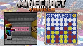 Connect 4 fits inside one block using Poster Display™  Minecraft Redstone [upl. by Ruelu]